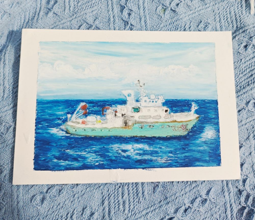 实验6号科考船出航